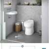 WC au sol Sanibroyeur à relevage intégrée cuvette compacte 54,5x36 raccordement 1 lave-mains inclus WATERMATIC W30SP Silence blanc