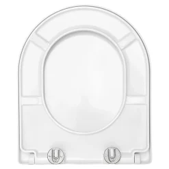 Wc Déclipsable Schulte - Avec Frein De Chute - Lunette Et Couvercle - Duroplast - Blanc
