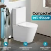 WC en Céramique Blanche à poser - Design moderne