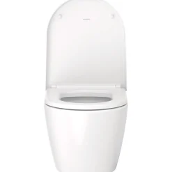 WC suspendu compact sans bride DURAVIT Me by Starck avec abattant frein de chute