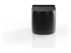 WC suspendu noir mat en céramique sans bride - JAVOINE