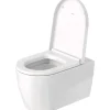 WC suspendu sans bride DURAVIT Me by Starck avec abattant frein de chute