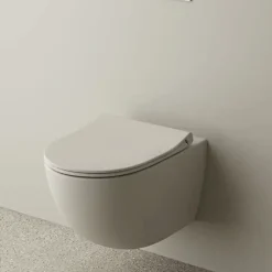 WC suspendu sans bride VITRA Sento lin + abattant