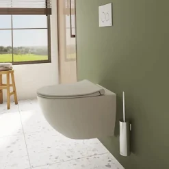 WC suspendu sans bride VITRA Sento lin + abattant