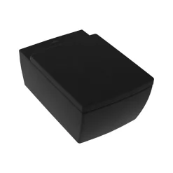 WC suspendu sans bride VILLEROY ET BOCH Memento 2.0 avec abattant Pure Black