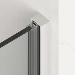 X-MOTION Porte de douche 110x200cm Coulissante, anticalcaire avec profilé blanc (SATBWIXM110NIKAB)