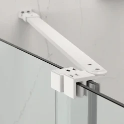 X-MOTION Porte de douche 110x200cm Coulissante, anticalcaire avec profilé blanc (SATBWIXM110NIKAB)