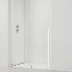 X-MOTION Porte de douche 110x200cm Coulissante, anticalcaire avec profilé blanc (SATBWIXM110NIKAB)
