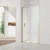 X-MOTION Porte de douche 120x200cm Coulissante, anticalcaire avec profilé Or brillant (SATBWIXM120NIKAZ)
