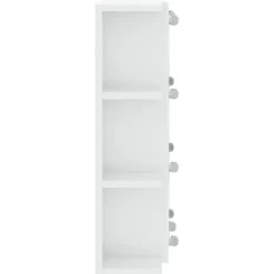 ZMH Armoire à miroir avec LED Blanc brillant 70x16,5x60 cm