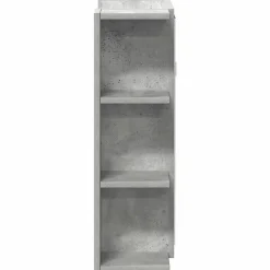 ZMH Armoire à miroir de bain Gris béton 80x20,5x64 cm Aggloméré