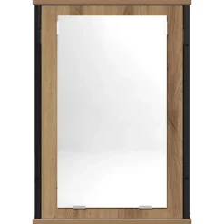 ZMH Armoire à miroir de salle de bain chêne artisanal 42x12x60 cm