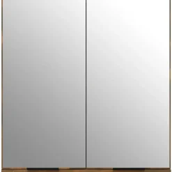ZMH Armoire à miroir de salle de bain Chêne fumé 64x20x67 cm