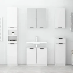ZMH Armoire de salle de bain murale Blanc 32x20x67 cm