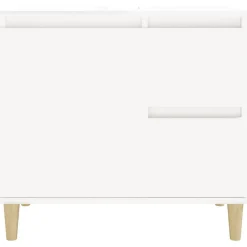 ZMH Armoire de salle de bain blanc 65x33x60 cm bois d'ingénierie