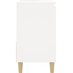 ZMH Armoire de salle de bain blanc 65x33x60 cm bois d'ingénierie