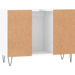 ZMH Armoire de salle de bain blanc 80x33x60 cm bois d'ingénierie