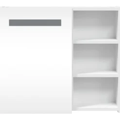 ZMH Armoire de salle de bain à miroir avec LED blanc 60x13x52 cm