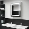 ZMH Armoire de salle de bain à miroir LED 50x13x70 cm