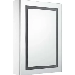ZMH Armoire de salle de bain à miroir LED 50x13x70 cm