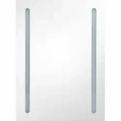 ZMH Armoire de salle de bain à miroir LED 50x13x70 cm