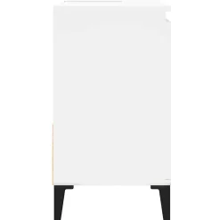 ZMH Armoire de salle de bain blanc 65x33x60 cm bois d'ingénierie