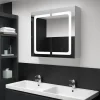 ZMH Armoire de salle de bain à miroir LED 80x12,2x68 cm