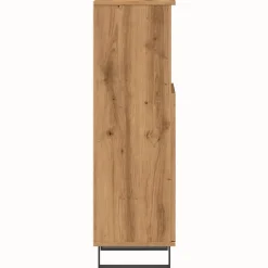 ZMH Armoire de salle de bain chêne artisanal 30x30x100 cm
