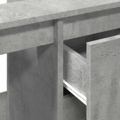 ZMH Armoire d'évier gris béton 65x33x60 cm bois d'ingénierie