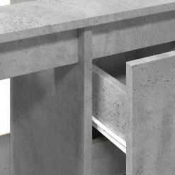 ZMH Armoire d'évier gris béton 65x33x60 cm bois d'ingénierie