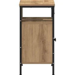 ZMH Armoire lavabo de salle de bain chêne artisanal 60x30x60 cm