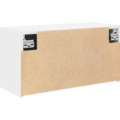 ZMH Armoire murale de bain blanc 60x25x30 cm bois d'ingénierie