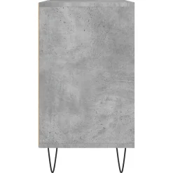 ZMH Armoire salle de bain gris béton 80x33x60cm bois d'ingénierie