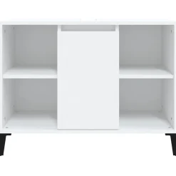 ZMH Meuble d'évier blanc 80x33x60 cm bois d'ingénierie