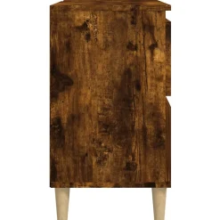 ZMH Meuble d'évier chêne fumé 80x33x60 cm bois d'ingénierie