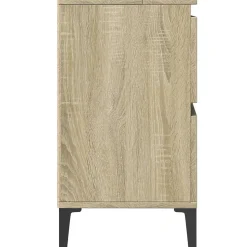 ZMH Meuble d'évier chêne sonoma 80x33x60 cm bois d'ingénierie