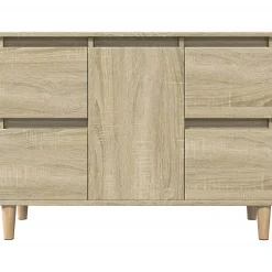 ZMH Meuble d'évier chêne sonoma 80x33x60 cm bois d'ingénierie