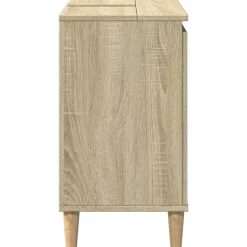ZMH Meuble d'évier chêne sonoma 58x33x60 cm bois d'ingénierie
