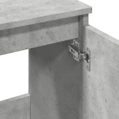 ZMH Meuble d'évier gris béton 58x33x60 cm bois d'ingénierie