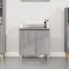 ZMH Meuble d'évier sonoma gris 58x33x60 cm bois d'ingénierie